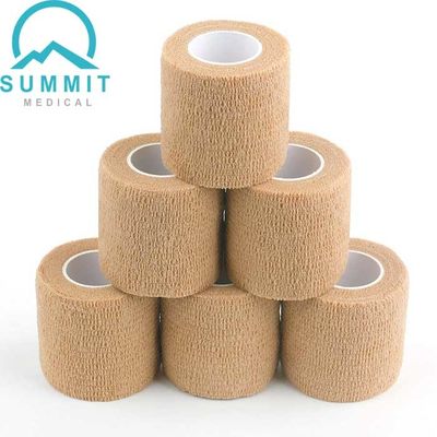 Повязка Nonwoven собственной личности цвета Tan адэрентная создает программу-оболочку 2 дюйма x 5 дворов