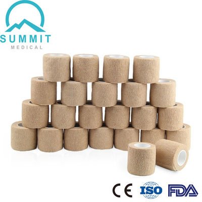Повязка Nonwoven собственной личности цвета Tan адэрентная создает программу-оболочку 2 дюйма x 5 дворов
